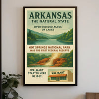 Arkansas The Natural State Poster