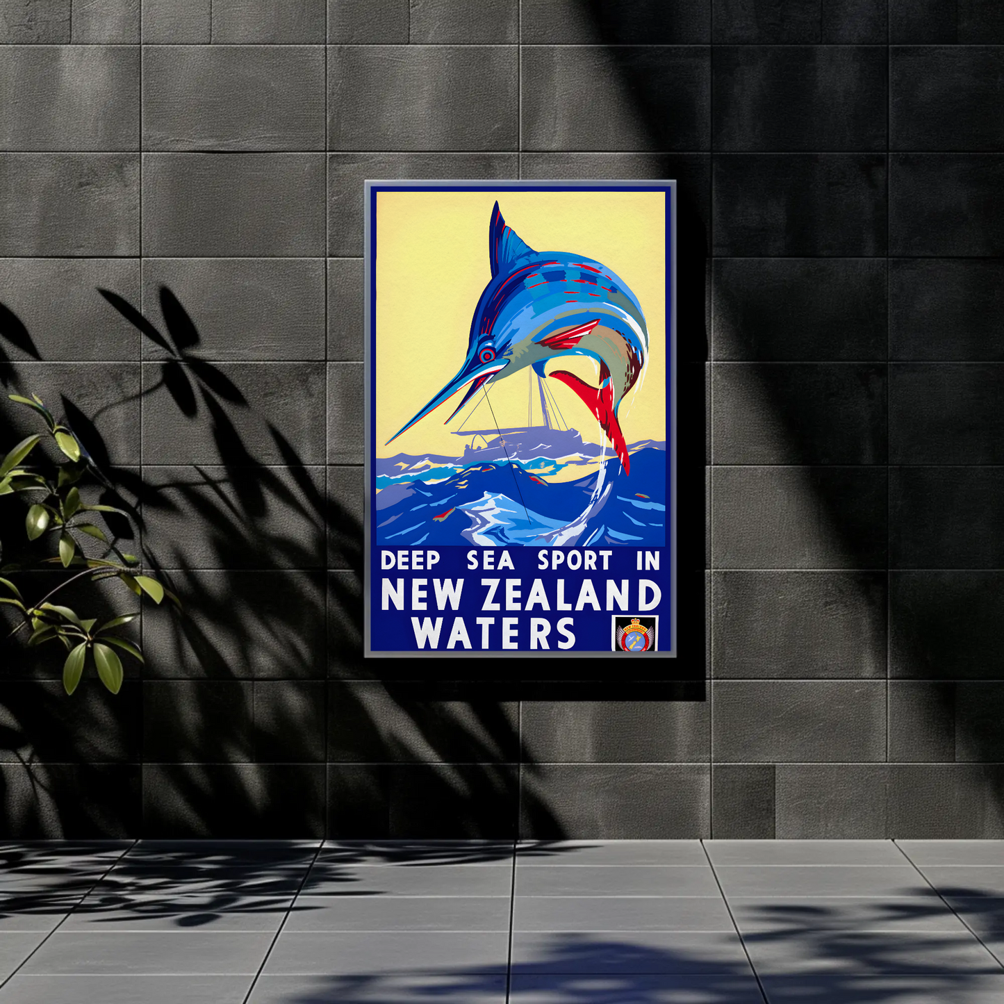 New Zealand Deep Sea Sport Fishing (1930s) Poster