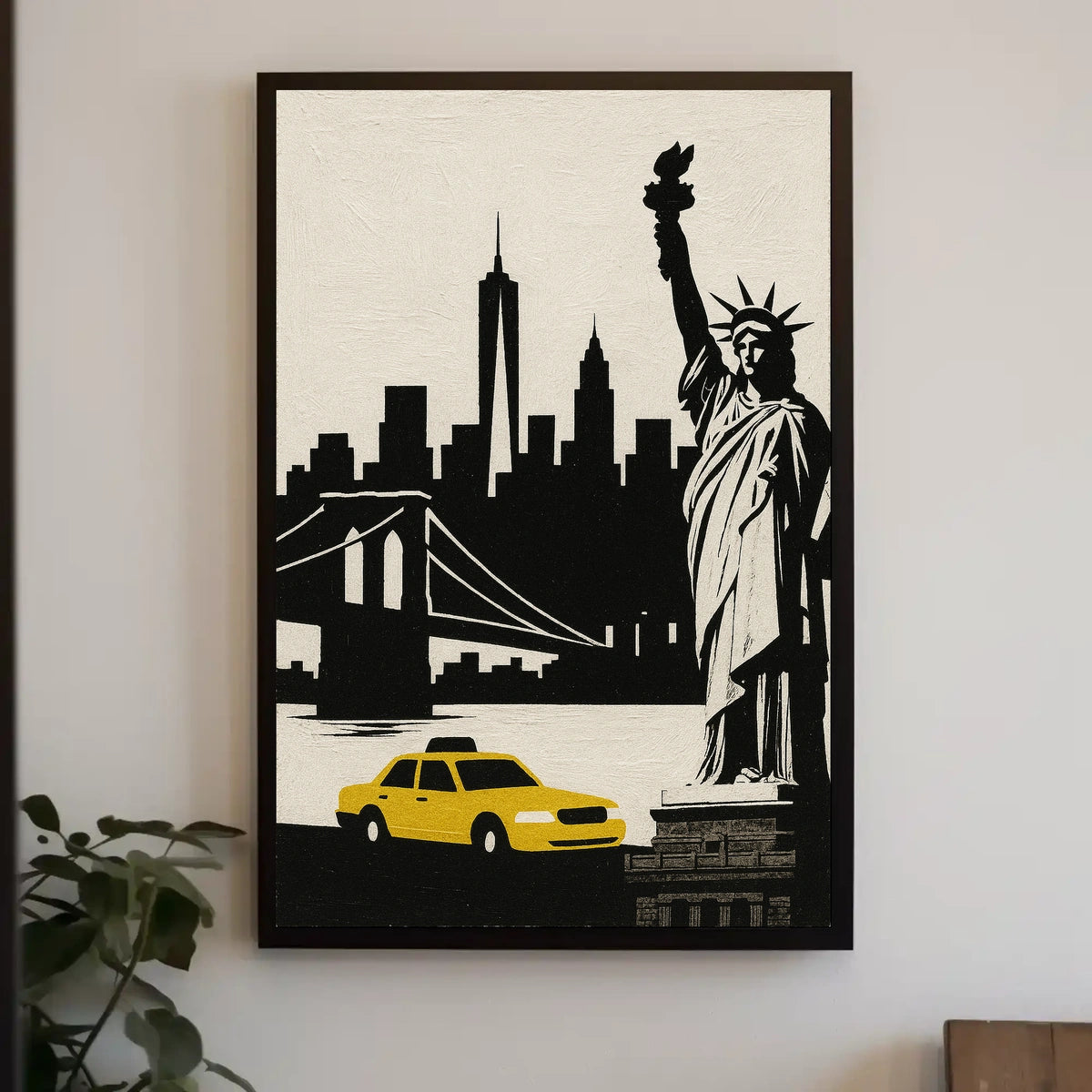 Iconic New York City Poster Bold Cityscape For Home Decor