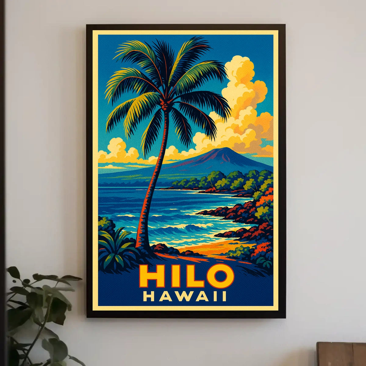 Hilo, Hawaii Tropical Paradise Poster