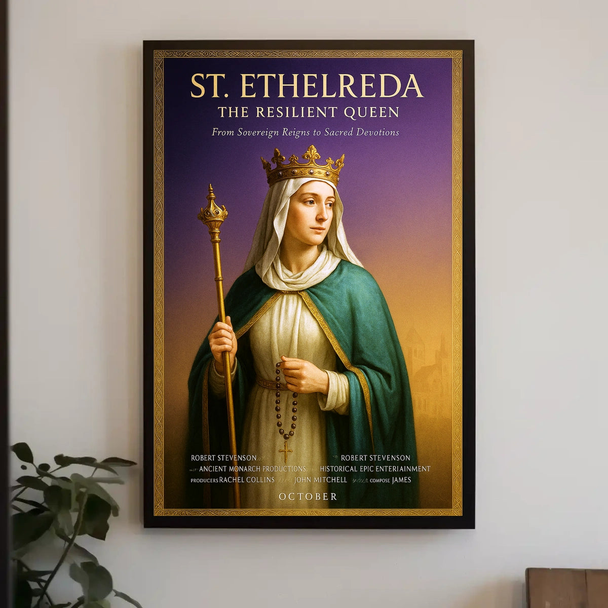 St. Ethelreda The Resilient Queen Poster