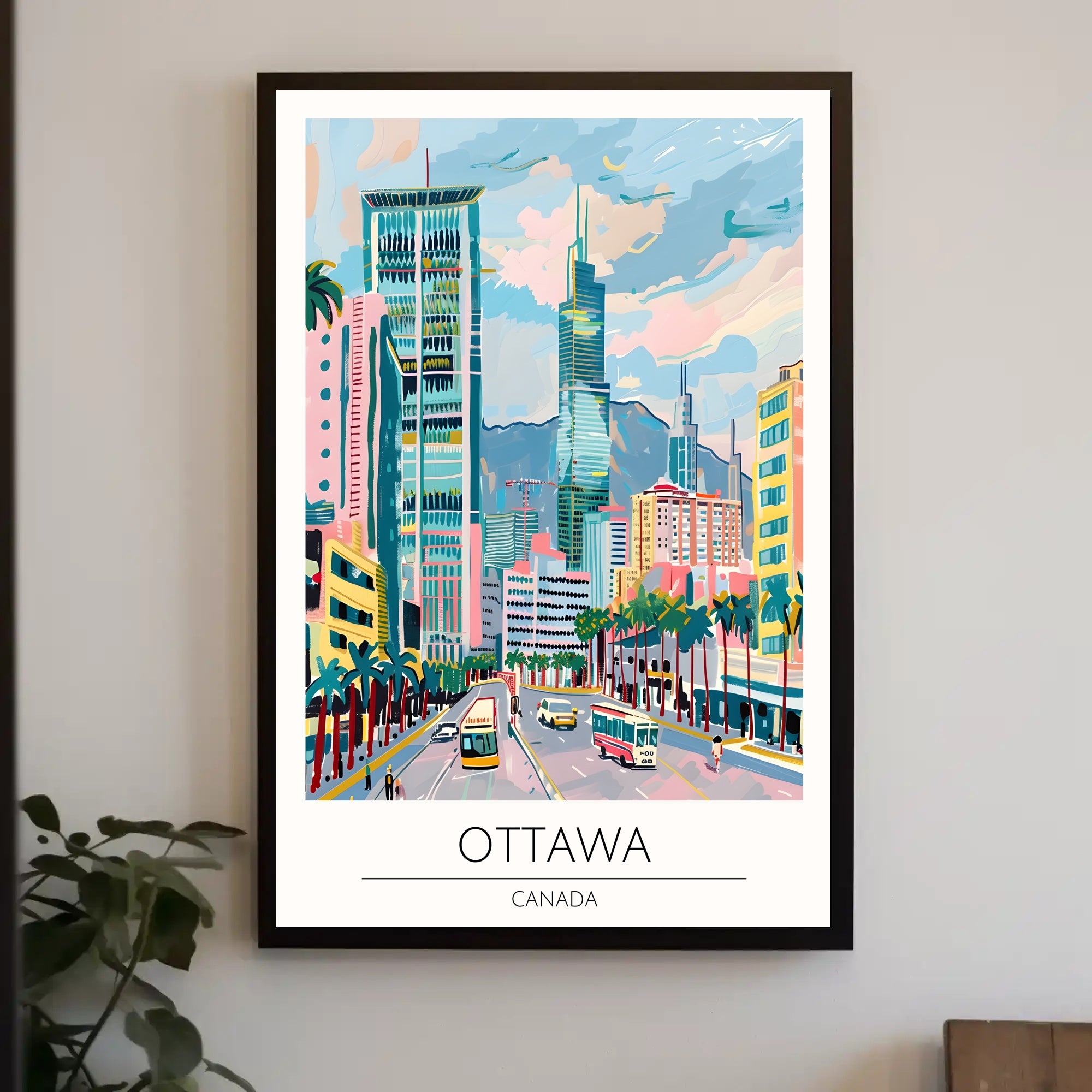 Vibrant Cityscape of Ottawa Poster PosterGoat