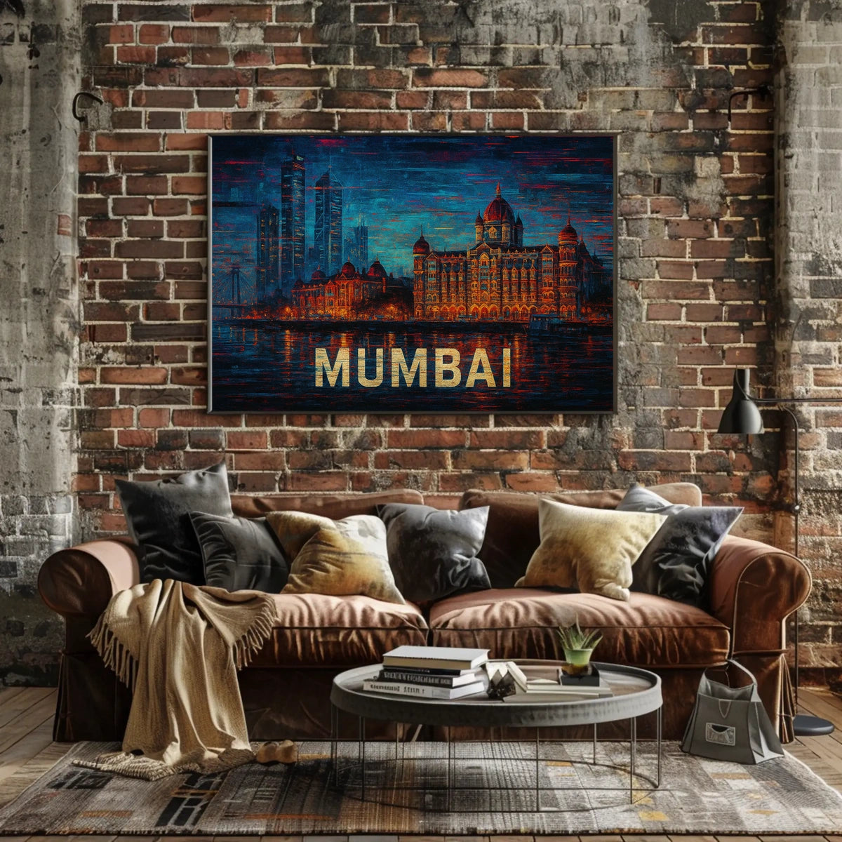 Mumbai Skyline Art Poster