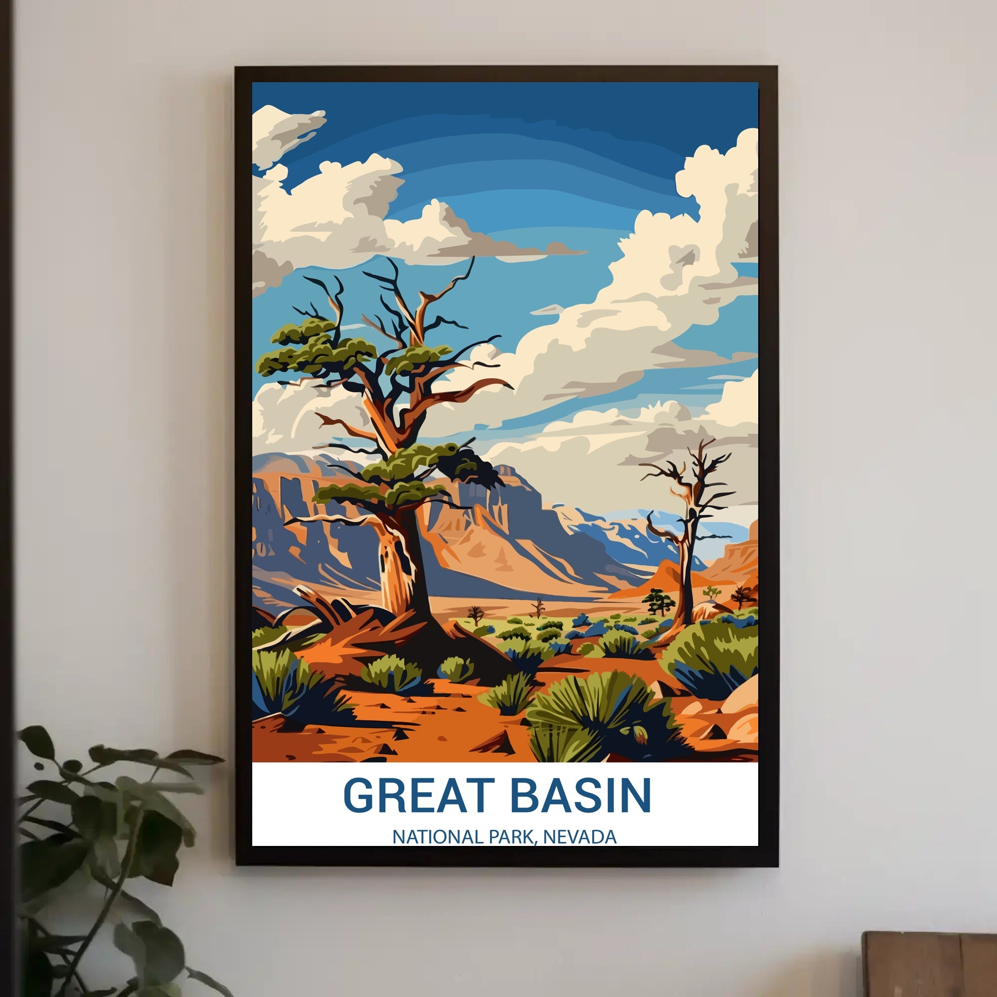 Great Basin Nevada National Park Adventure Travel Poster