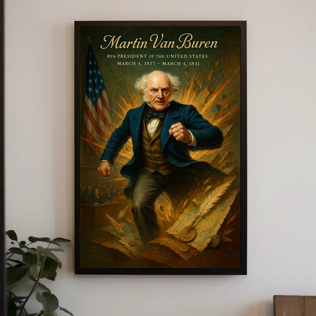 Martin Van Buren 8th President Poster