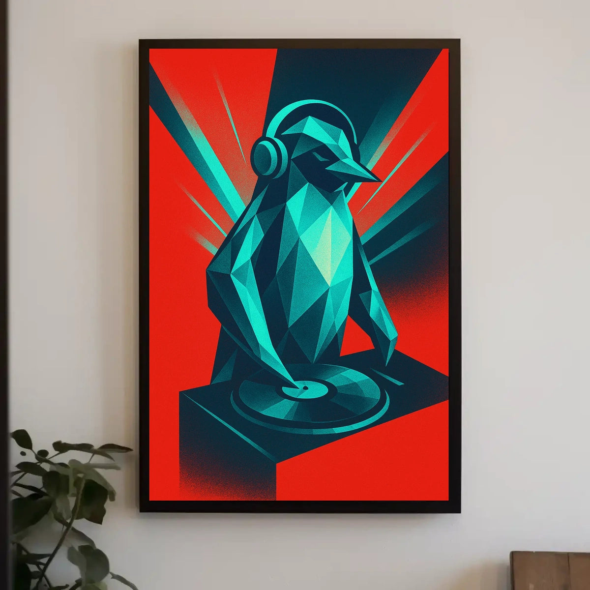 Dj Penguin Groove Poster