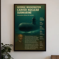 George Washington Carver Nuclear Submarine Poster PosterGoat
