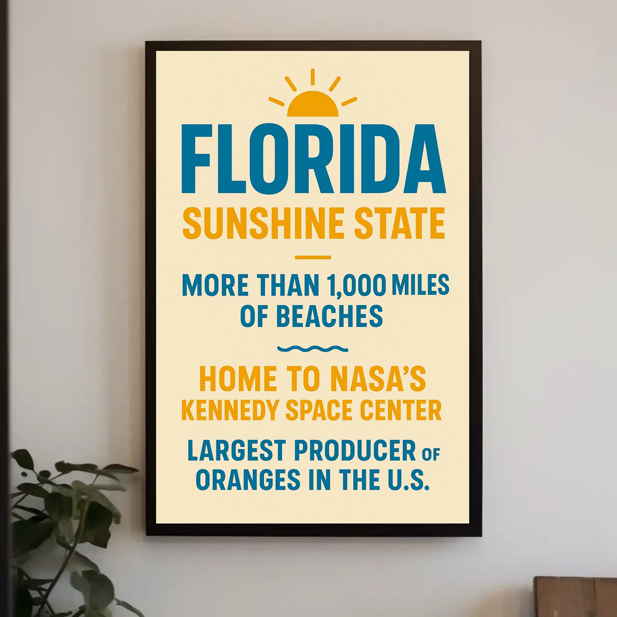 Discover Florida The Sunshine State Poster PosterGoat