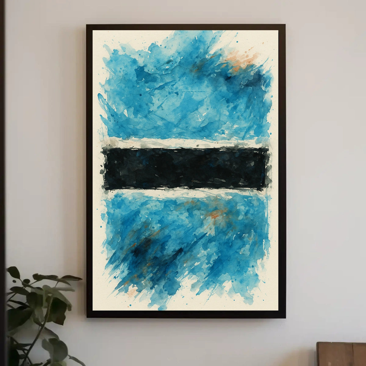 Abstract Watercolor Flag Abstract Poster
