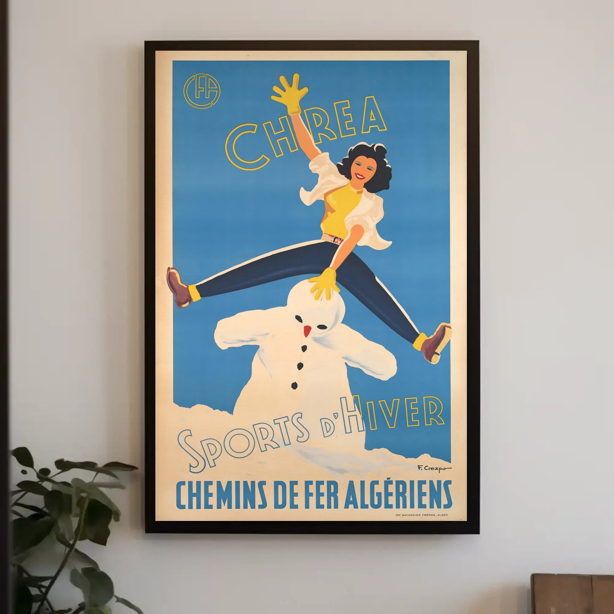 Winter Sports in ChrΓ©a Poster PosterGoat