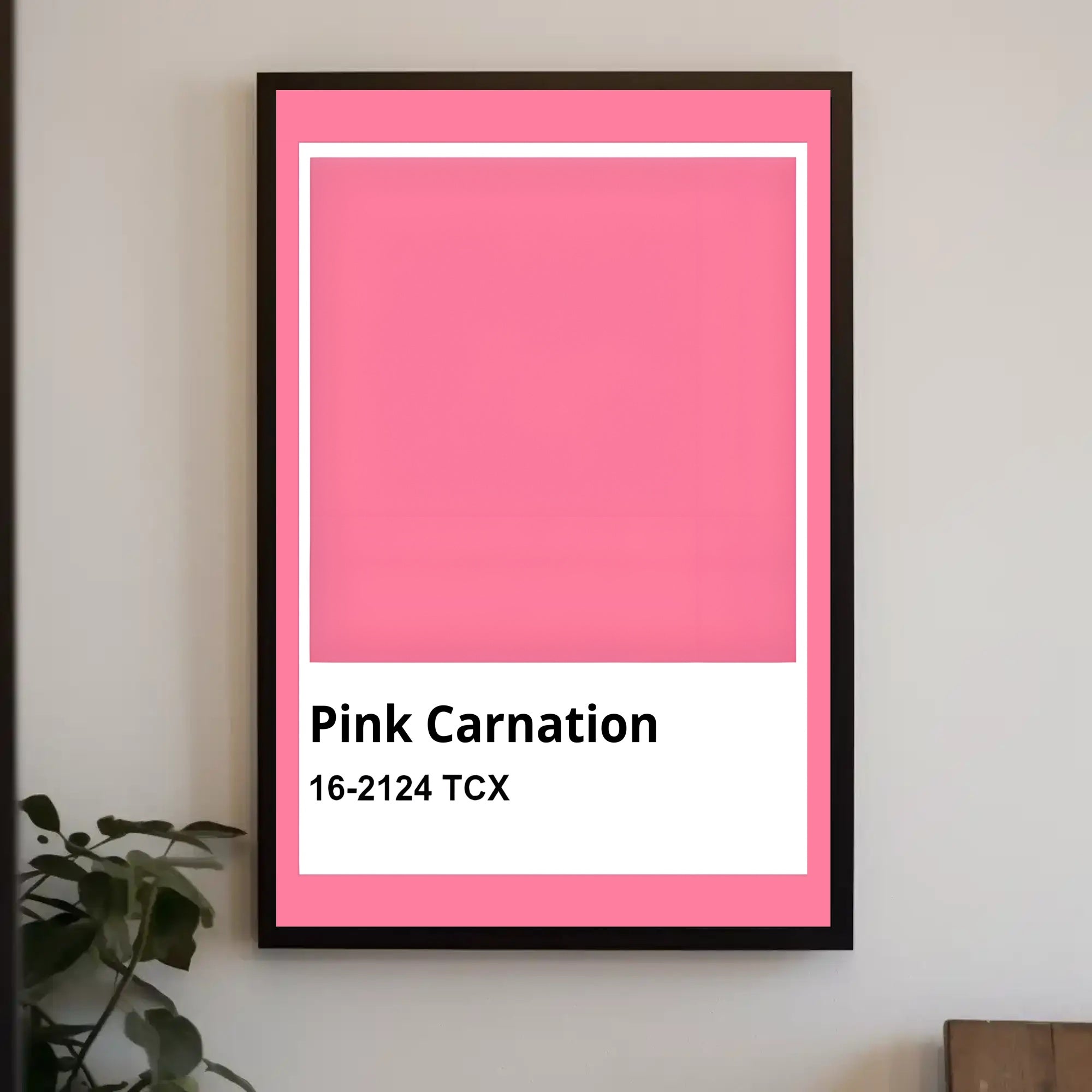 Pink Carnation Modern Color Palette Reference Poster PosterGoat