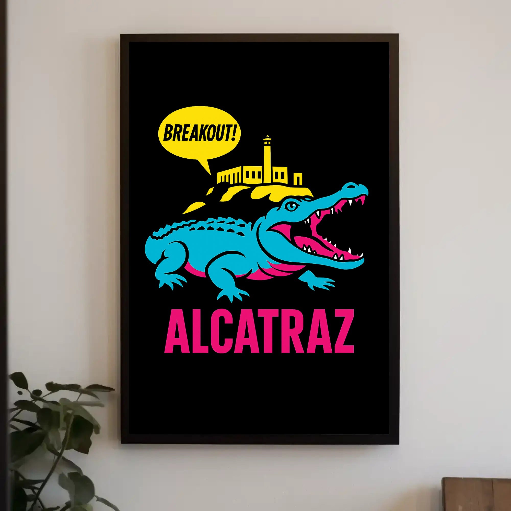 Breakout from Alcatraz Poster PosterGoat