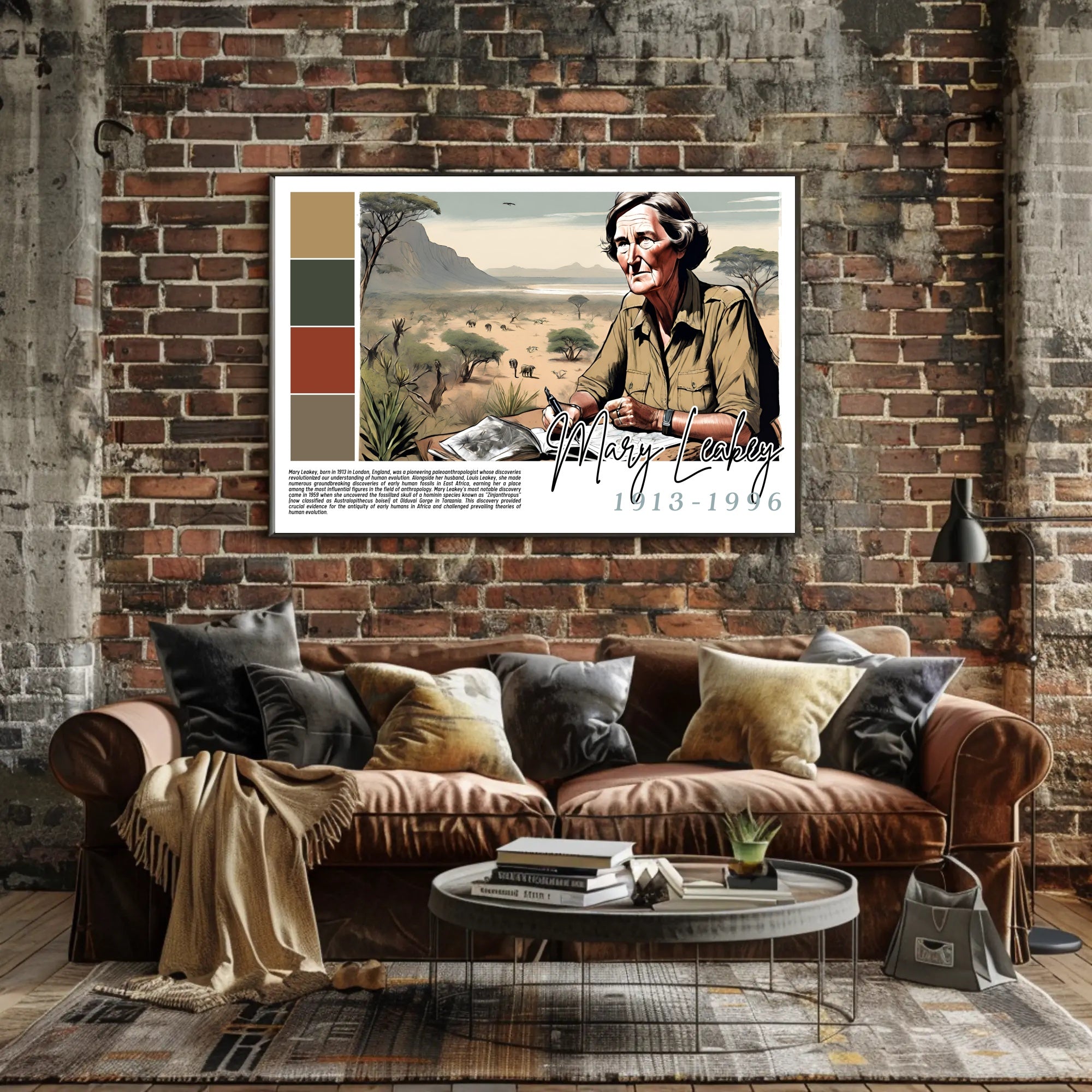Mary Leakey: Pioneer in Paleoanthropology Poster