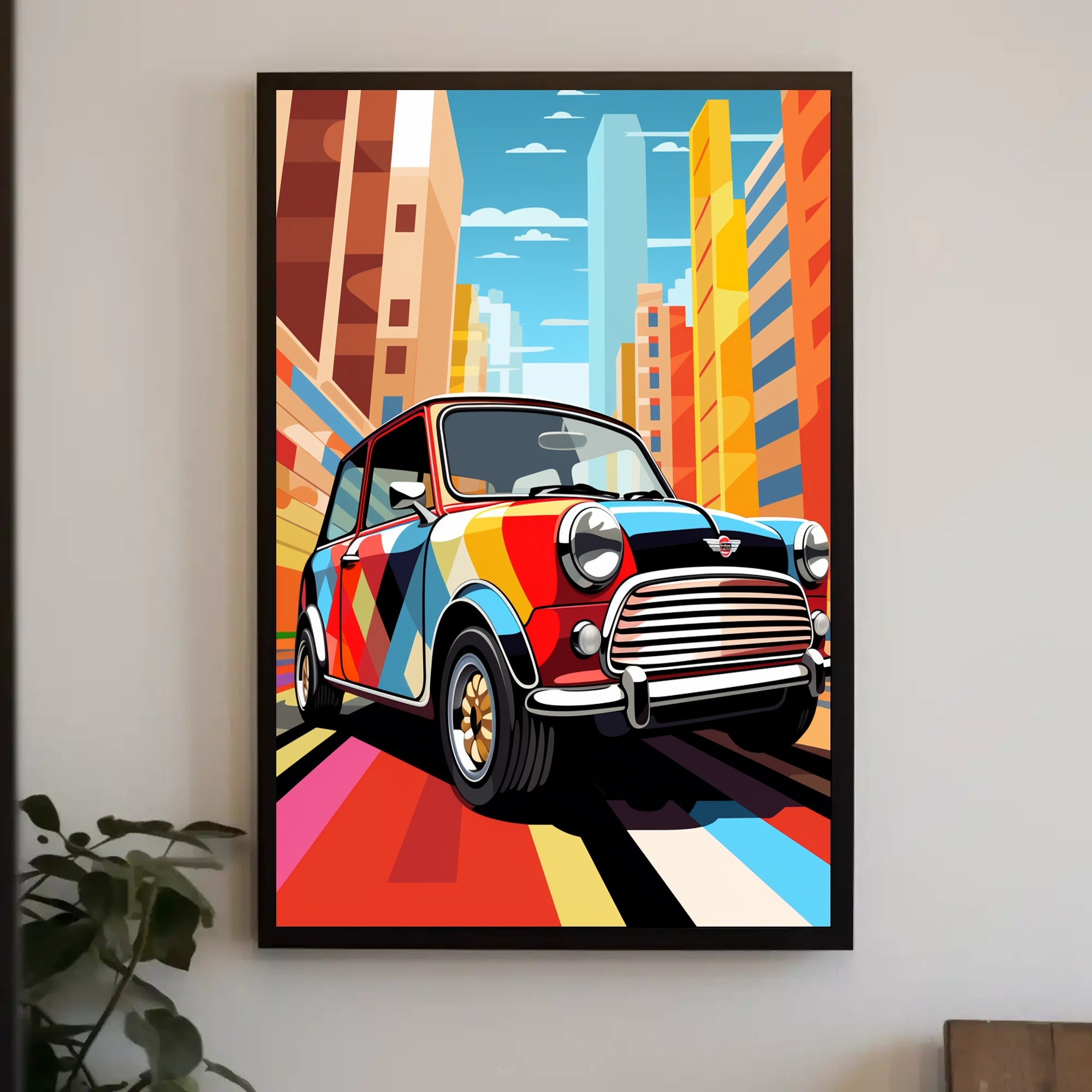 Vibrant Urban Drive Poster PosterGoat