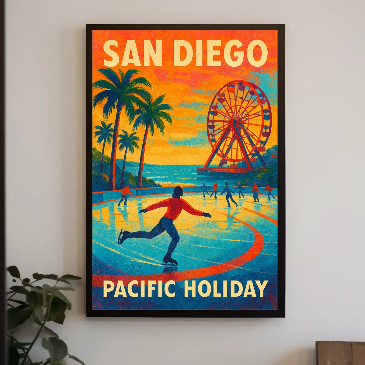 San Diego Pacific Holiday Poster