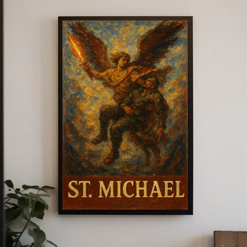 Saint Michael Archangel Spiritual Warrior Poster