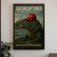 Alligator in Red Cap Political or Propaganda Poster PosterGoat