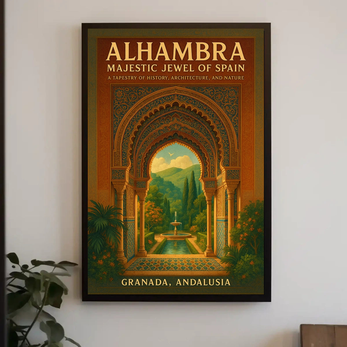 Alhambra Majestic Jewel of Spain Poster