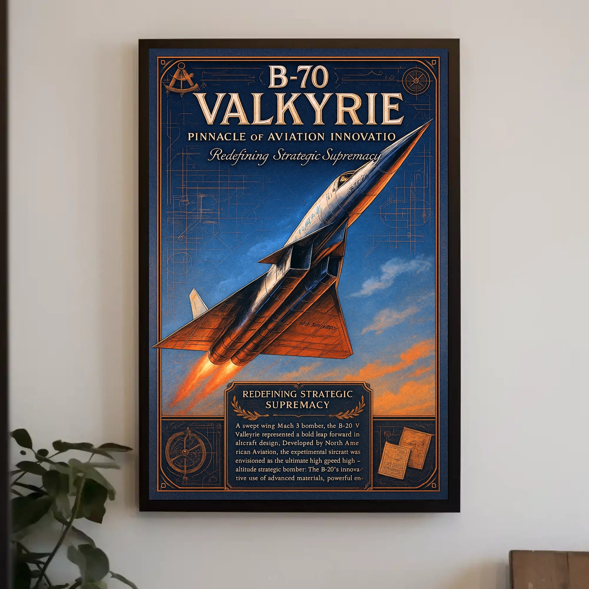 B-70 Valkyrie Pinnacle of Aviation Innovation Poster