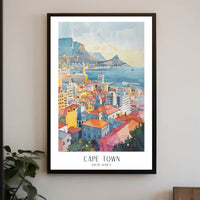 Cape Town Cityscape: Travel Poster PosterGoat