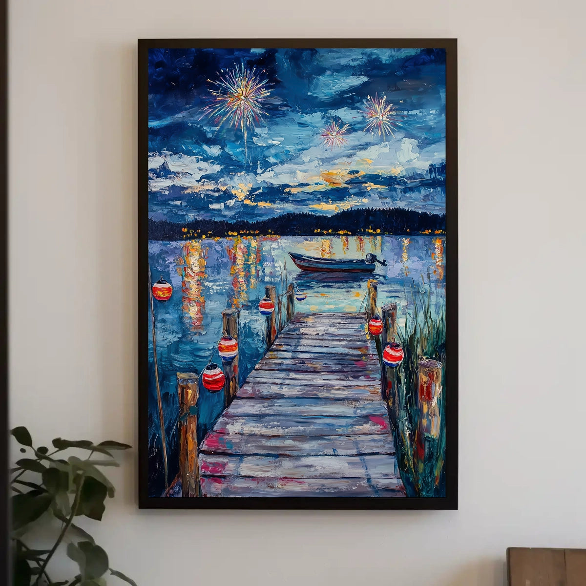 peaceful lakeside Poster