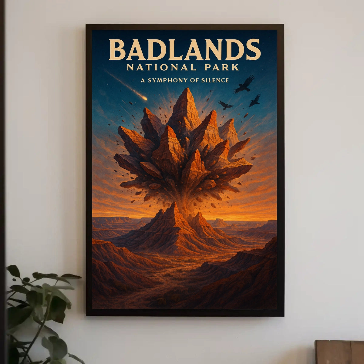 Badlands National Park Surreal Landscape National Park Poster