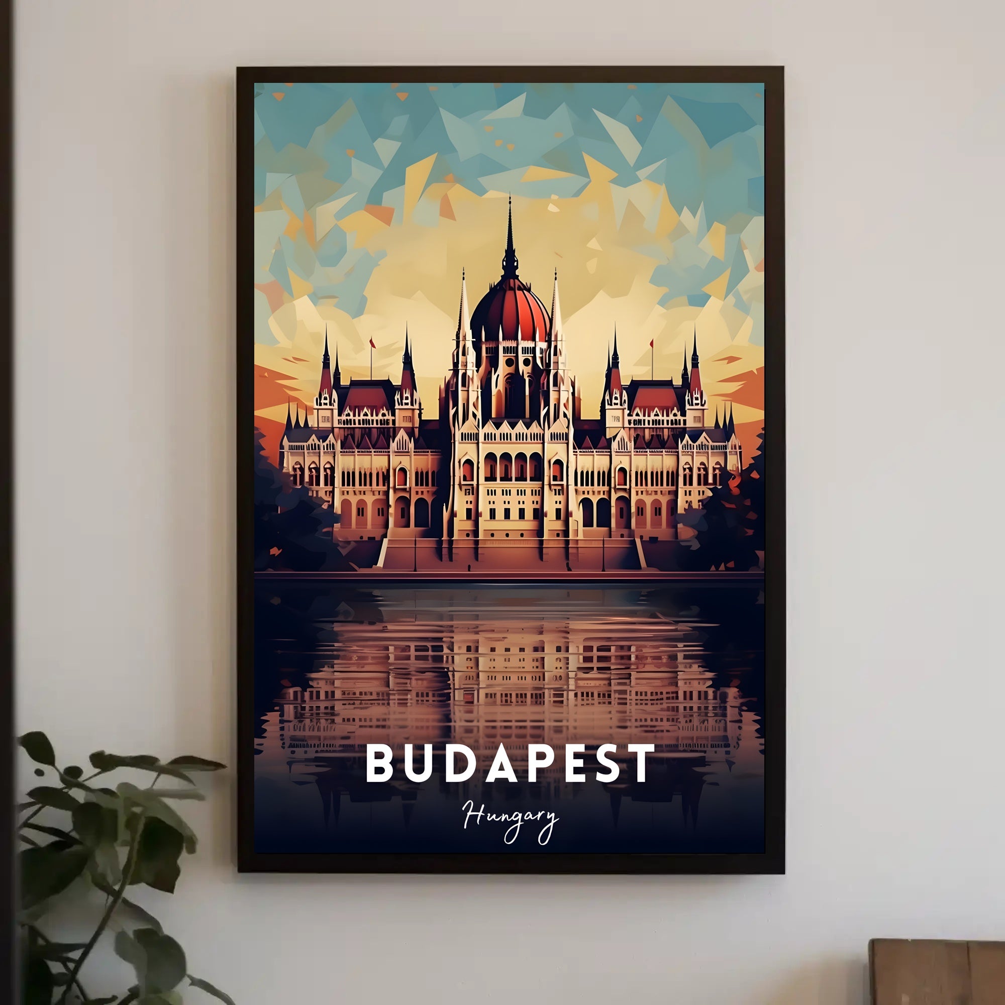 Budapest Landmark Illustration Poster