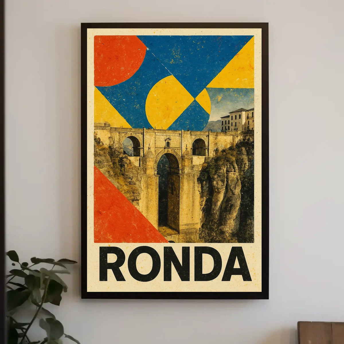 Ronda Bridge Art Poster