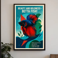 Beauty and Boldness Betta Fish Poster