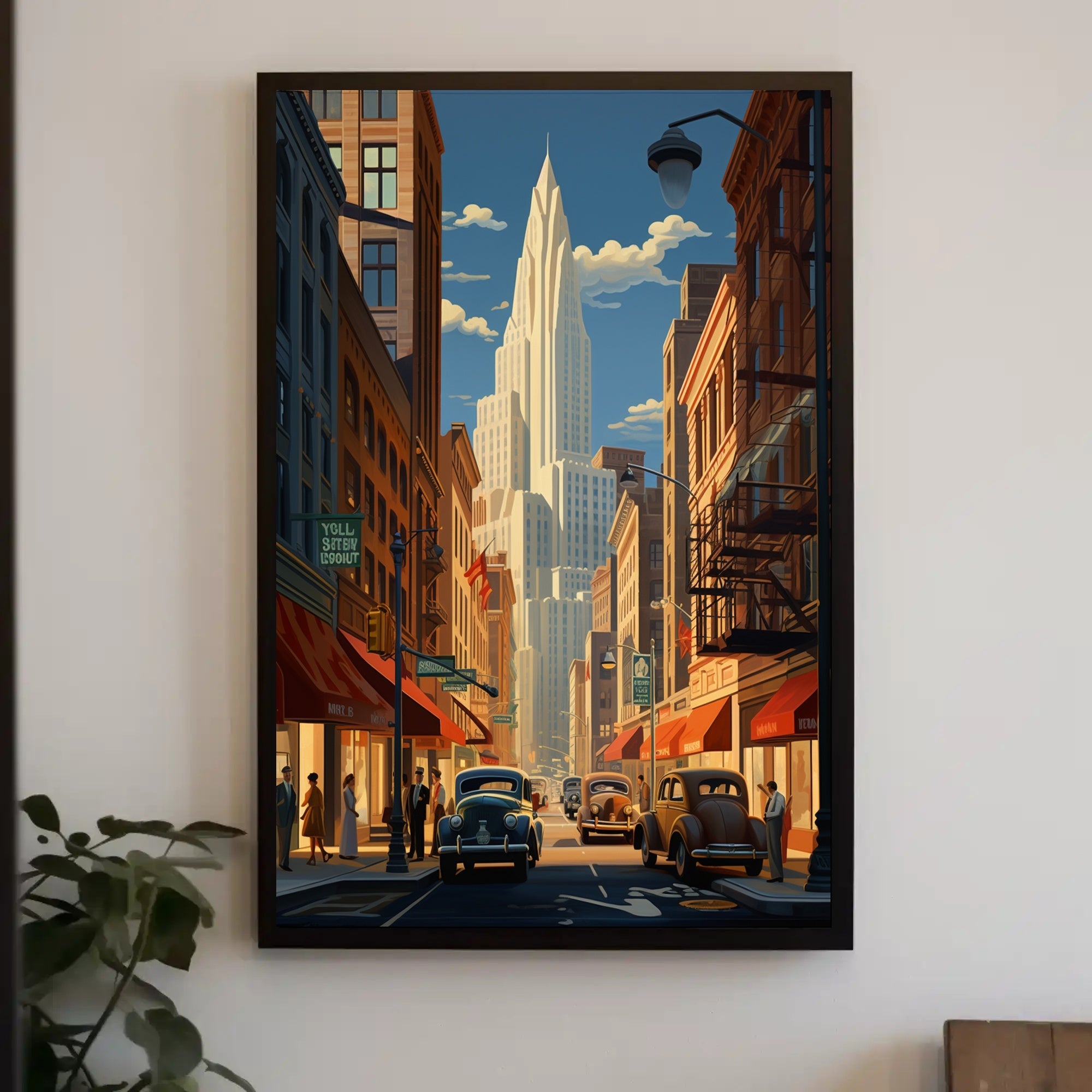 Vintage Cityscape Vintage Poster PosterGoat