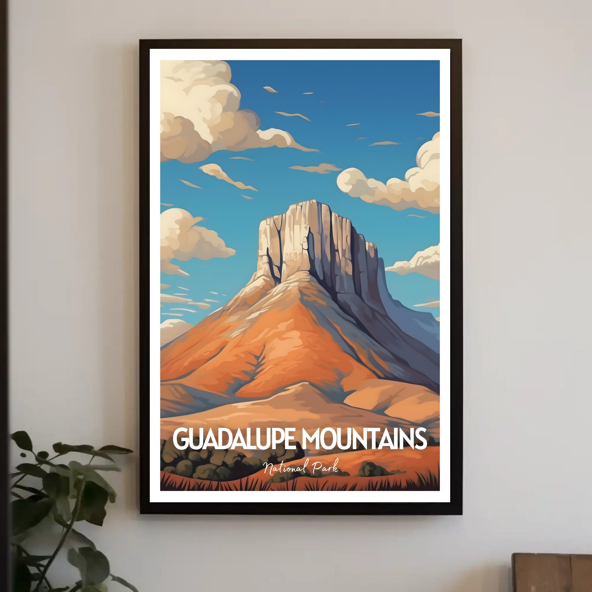 Guadalupe Mountains Poster Scenic National Park Print