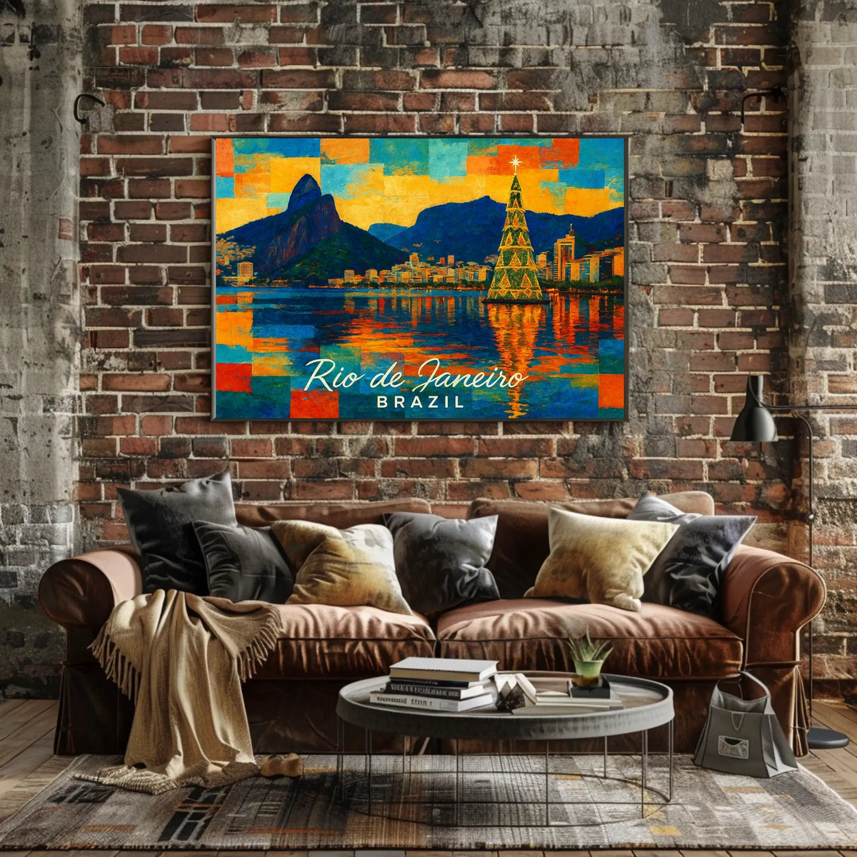 Rio de Janeiro Holiday Scene Poster