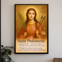 Saint Philomena Poster PosterGoat