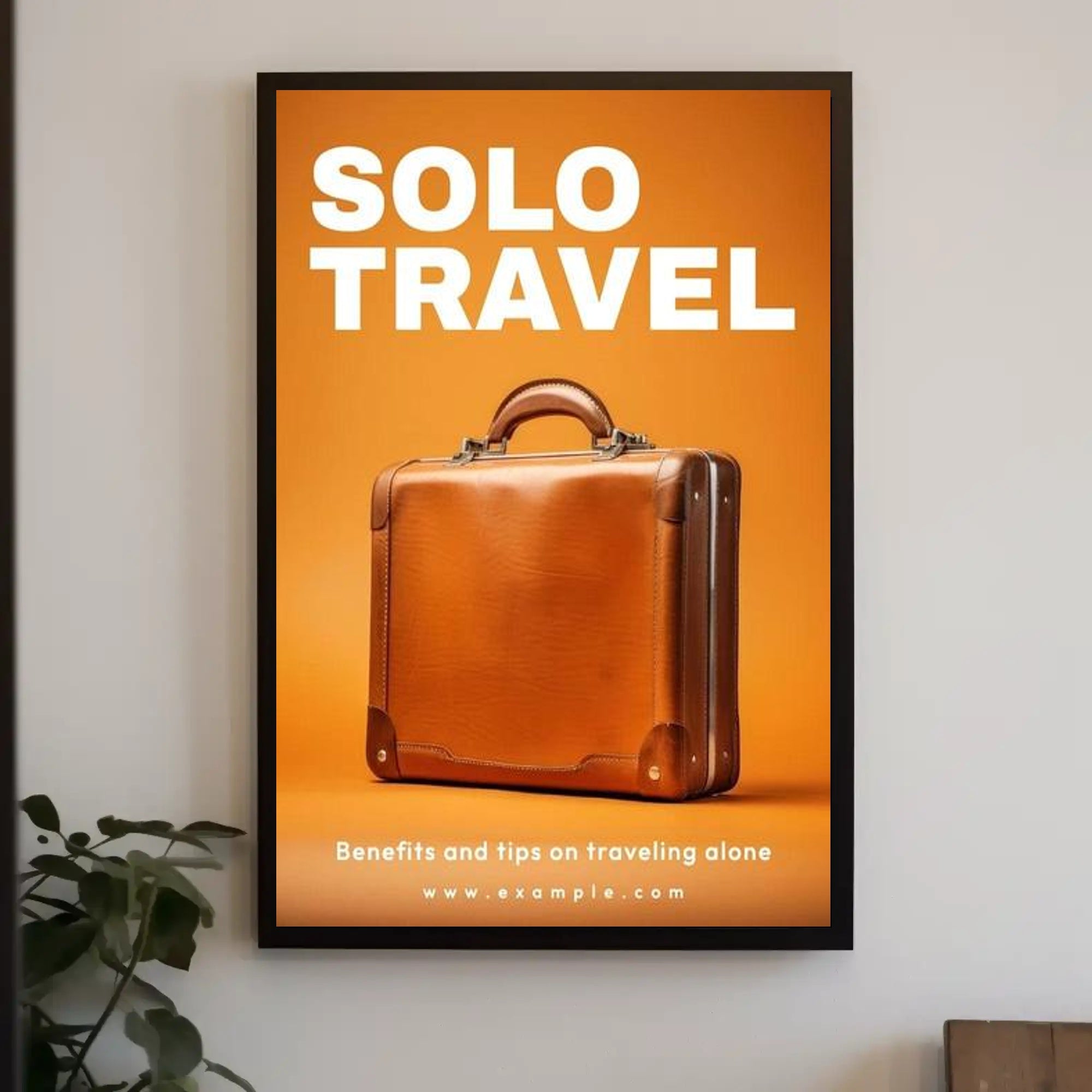 Solo Travel Adventure Poster
