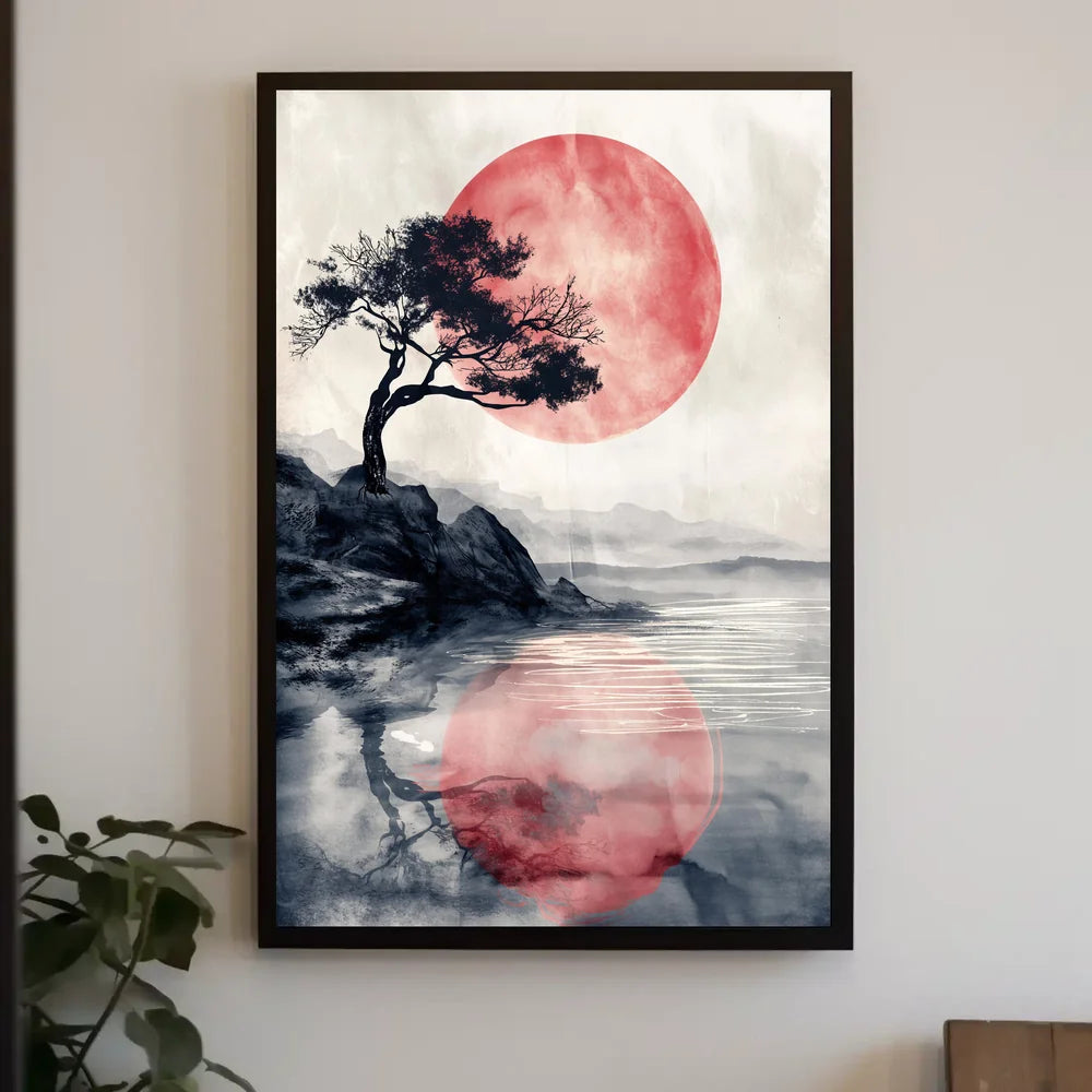 Vintage Car and Landmark Art Deco Poster