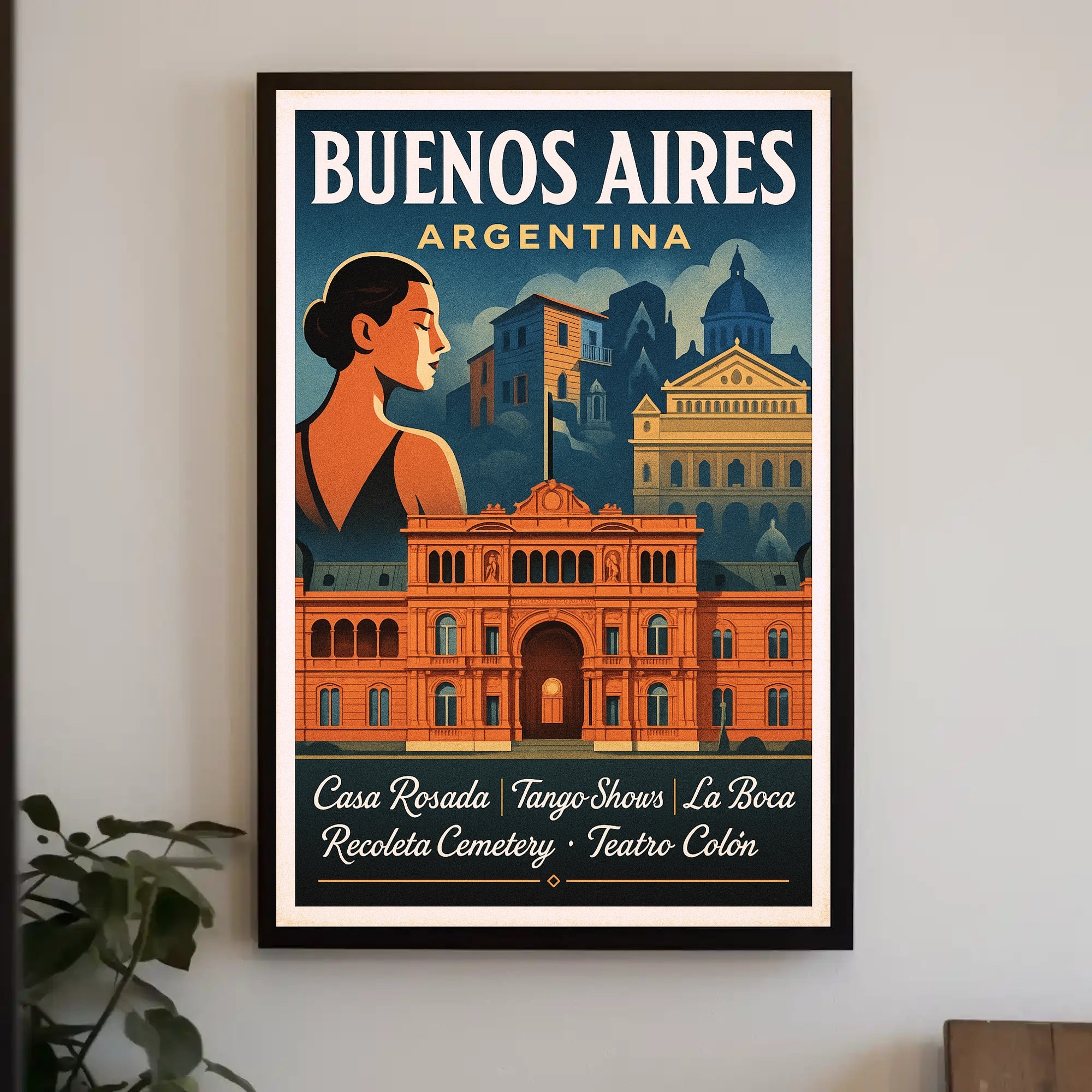 Buenos Aires Argentina Travel Poster