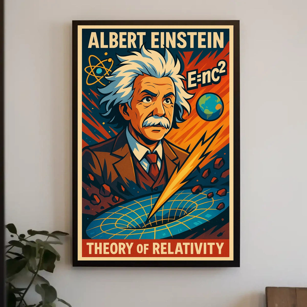 Albert Einstein Theory Of Relativity Poster