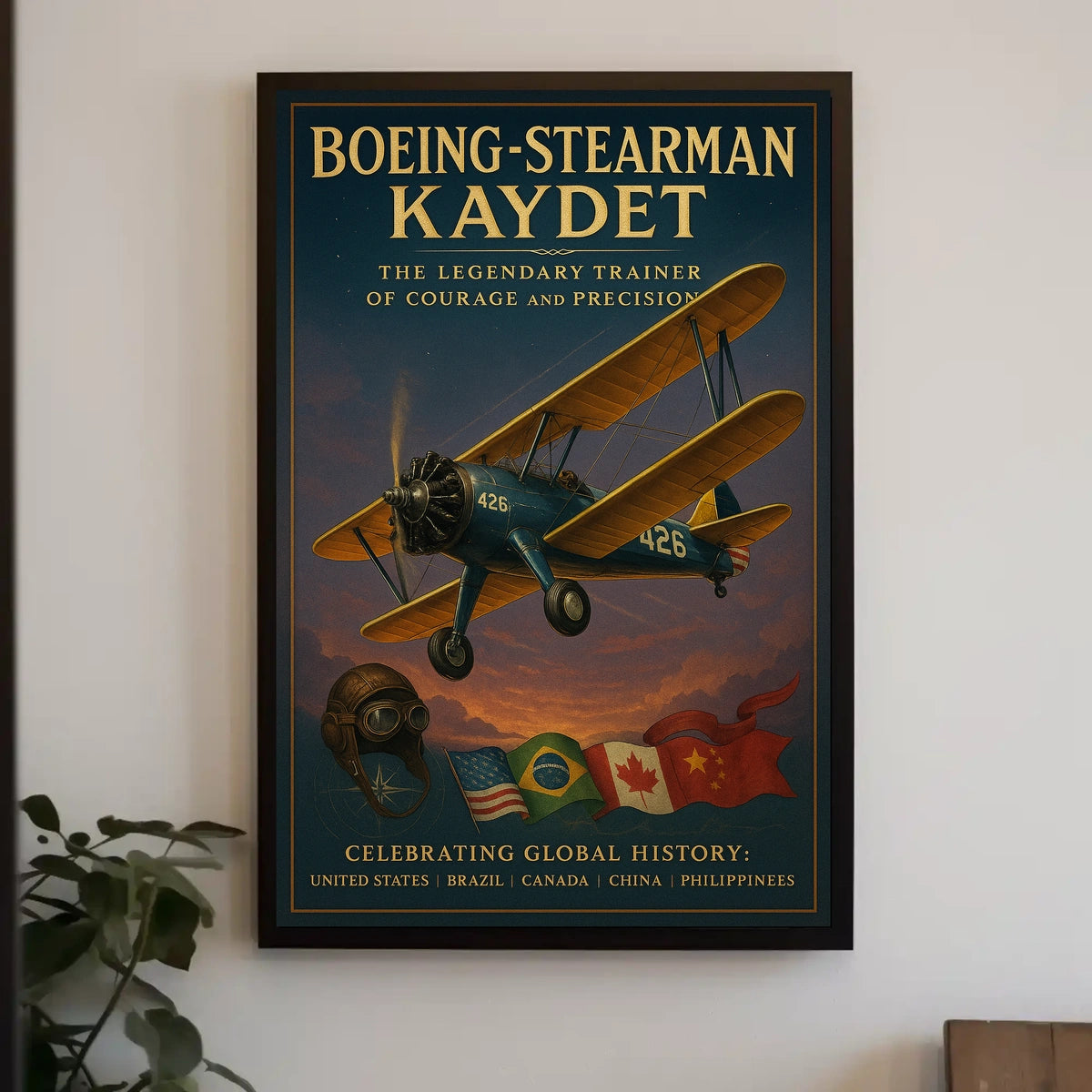 Boeing-Stearman Kaydet The Legendary Trainer Poster