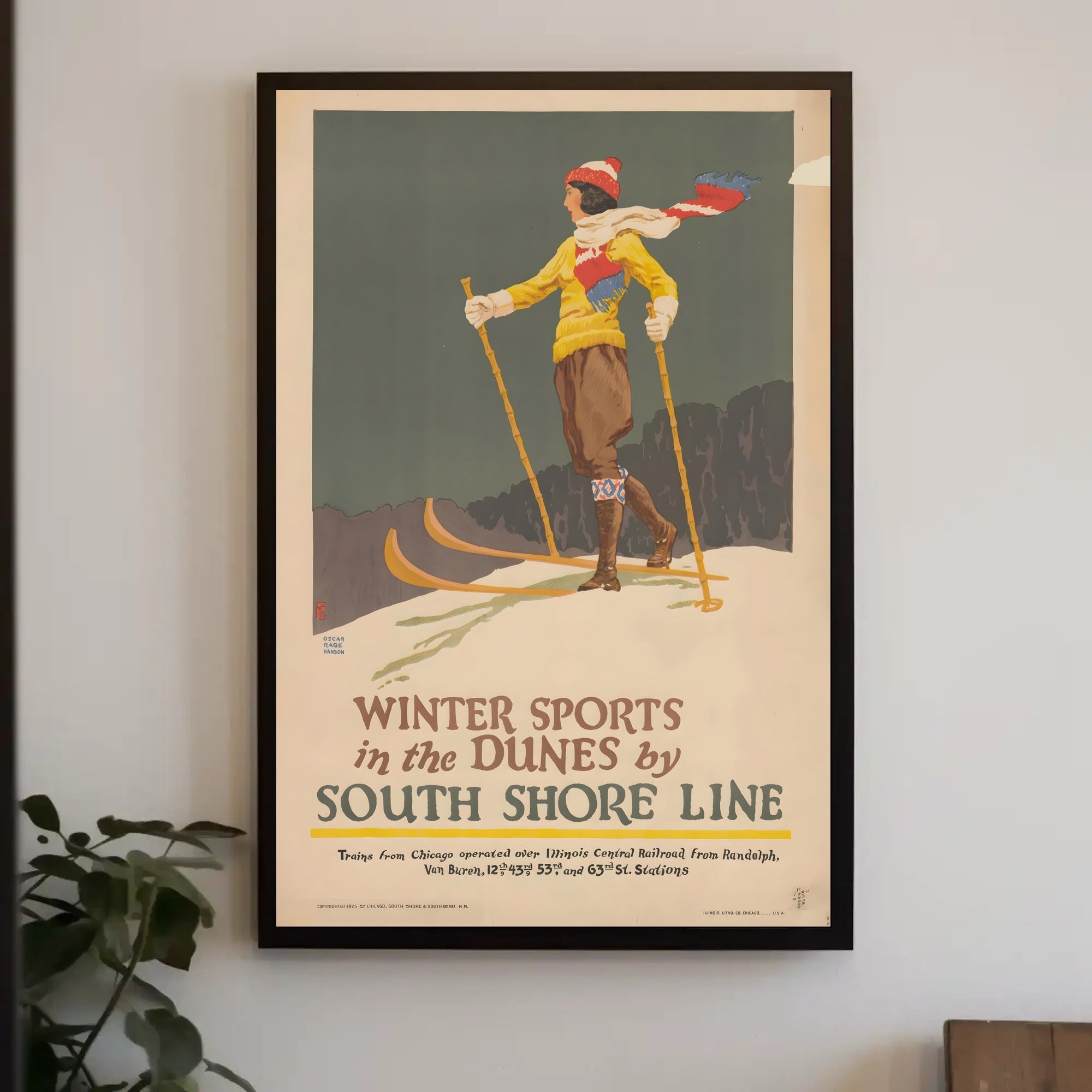 Winter Sports Adventure Travel Poster