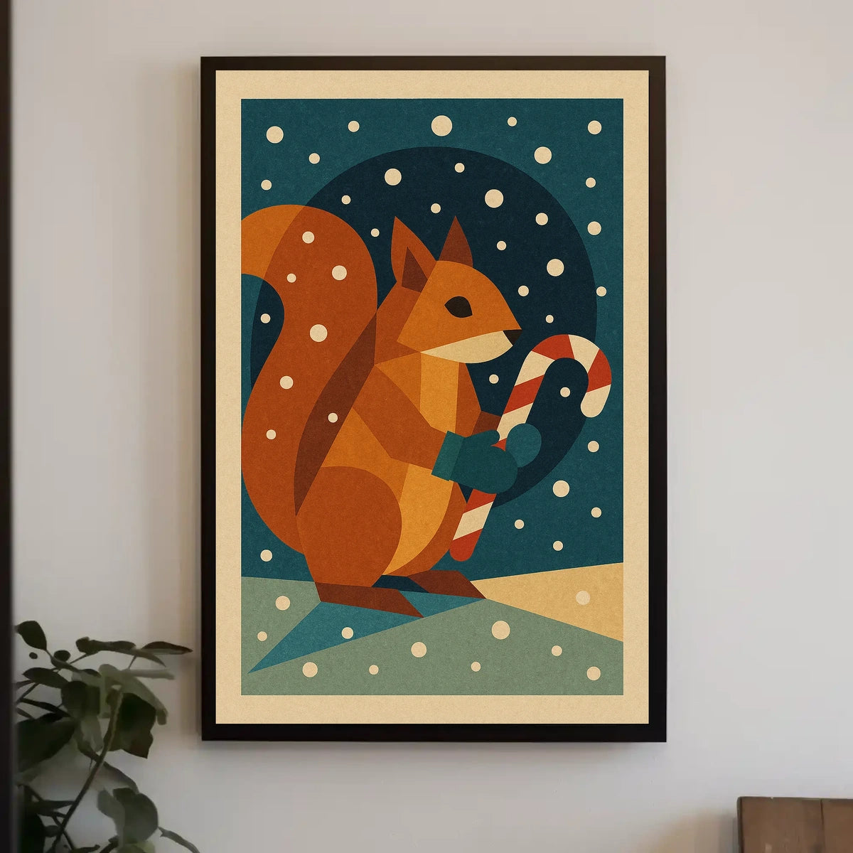 Winter Squirrel Poster