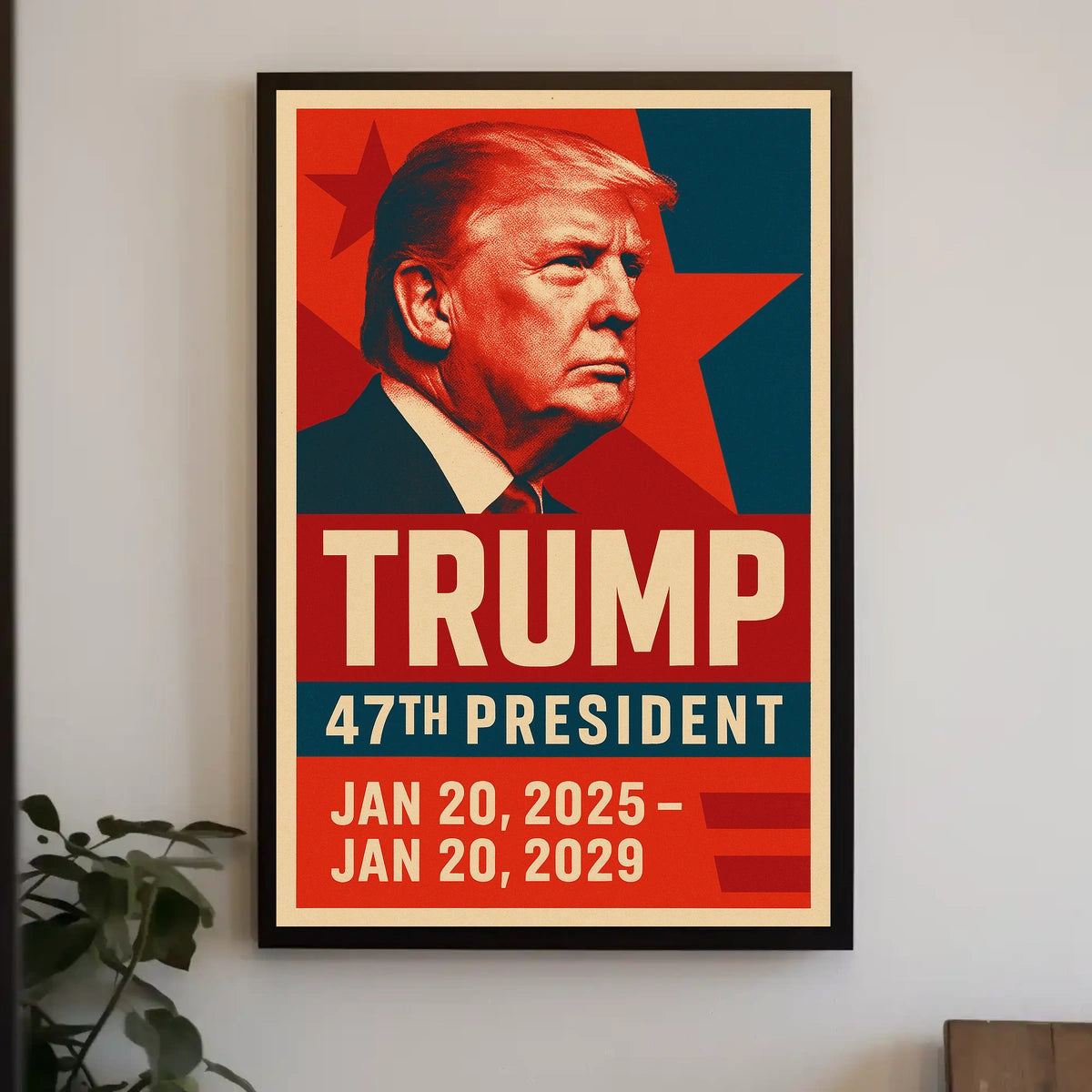 Trump Visionary Legacy Patriotic Pop Art Futurism Poster