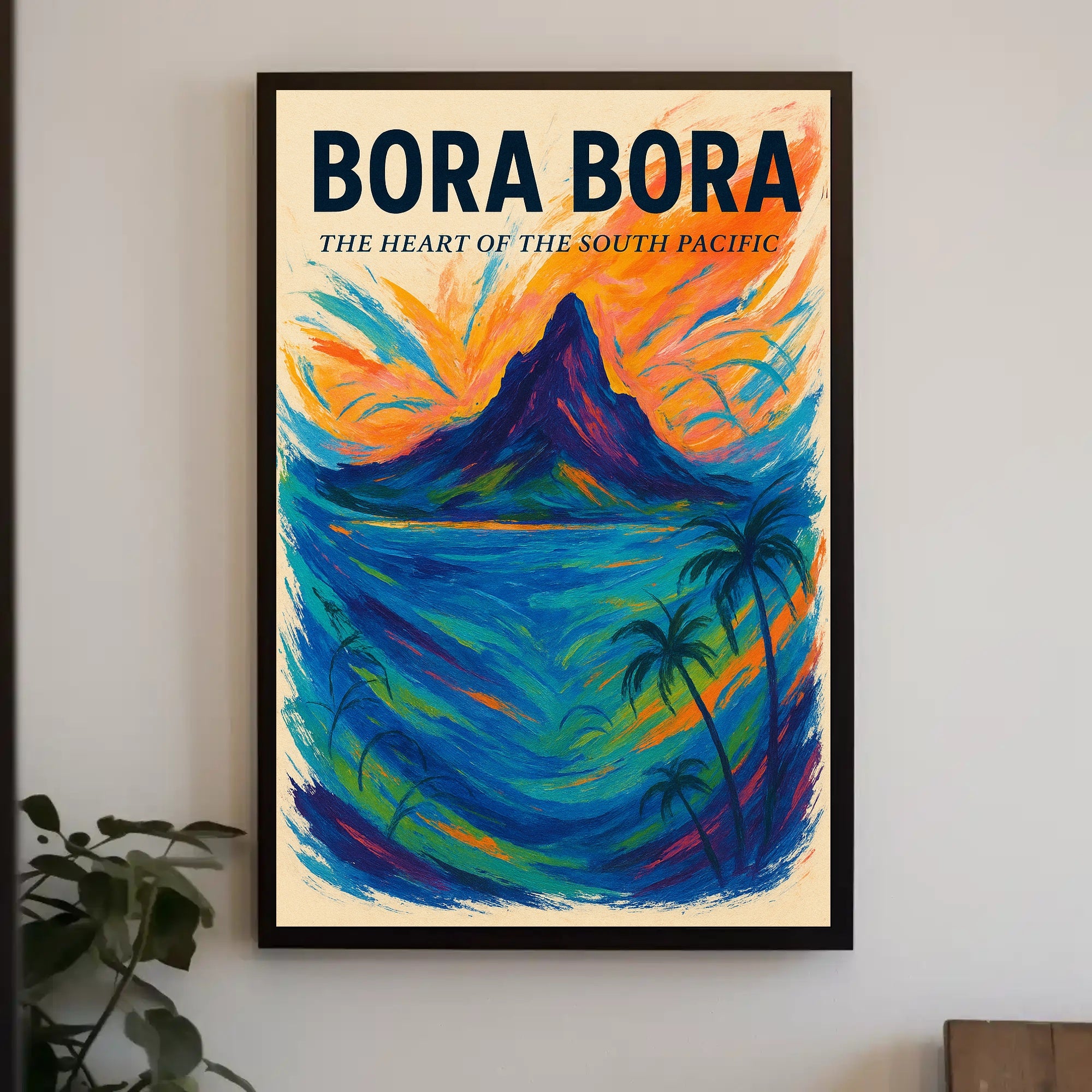 Bora Bora: Heart of the South Pacific Travel Poster PosterGoat