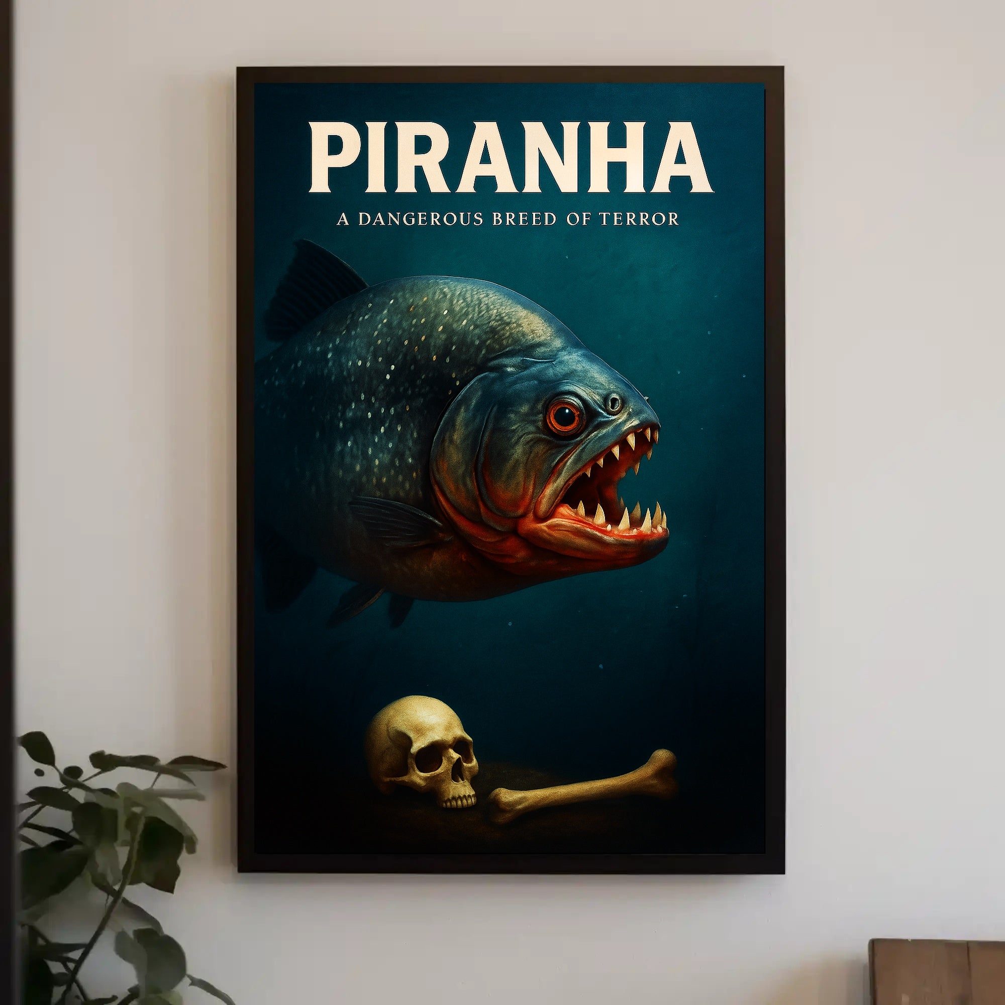 Piranha A Dangerous Breed of Terror Poster PosterGoat