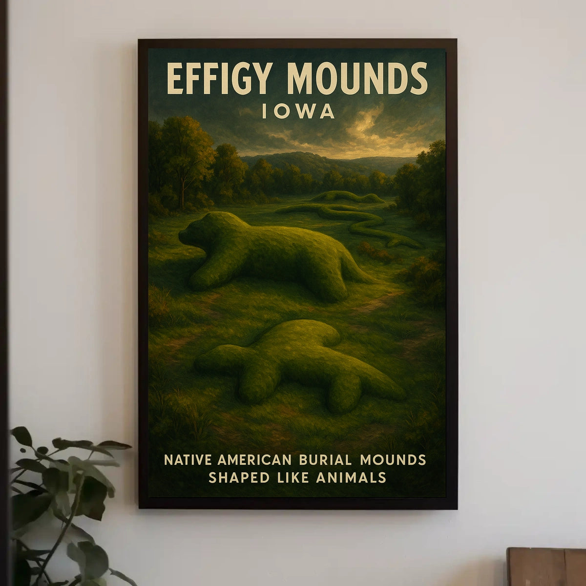 Effigy Mounds Of Iowa Poster