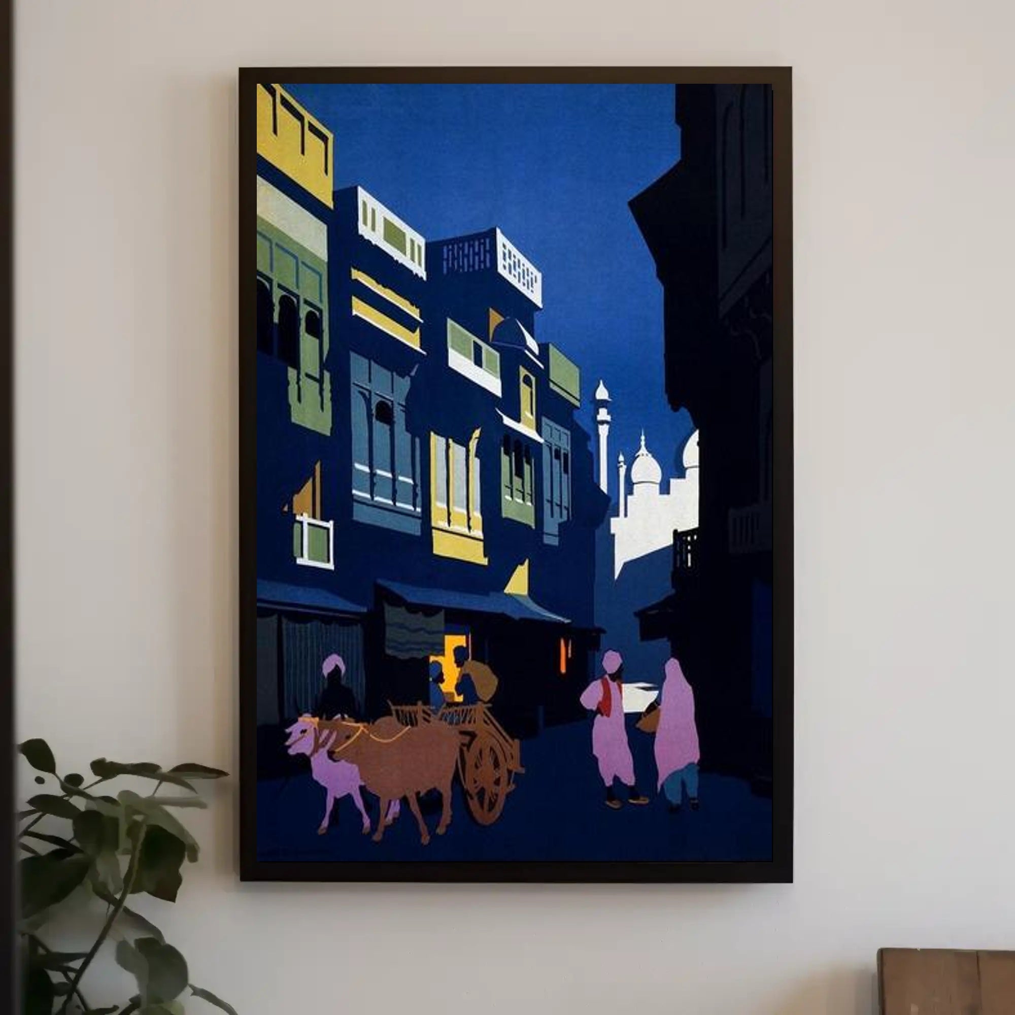 Night Market Scene Poster PosterGoat