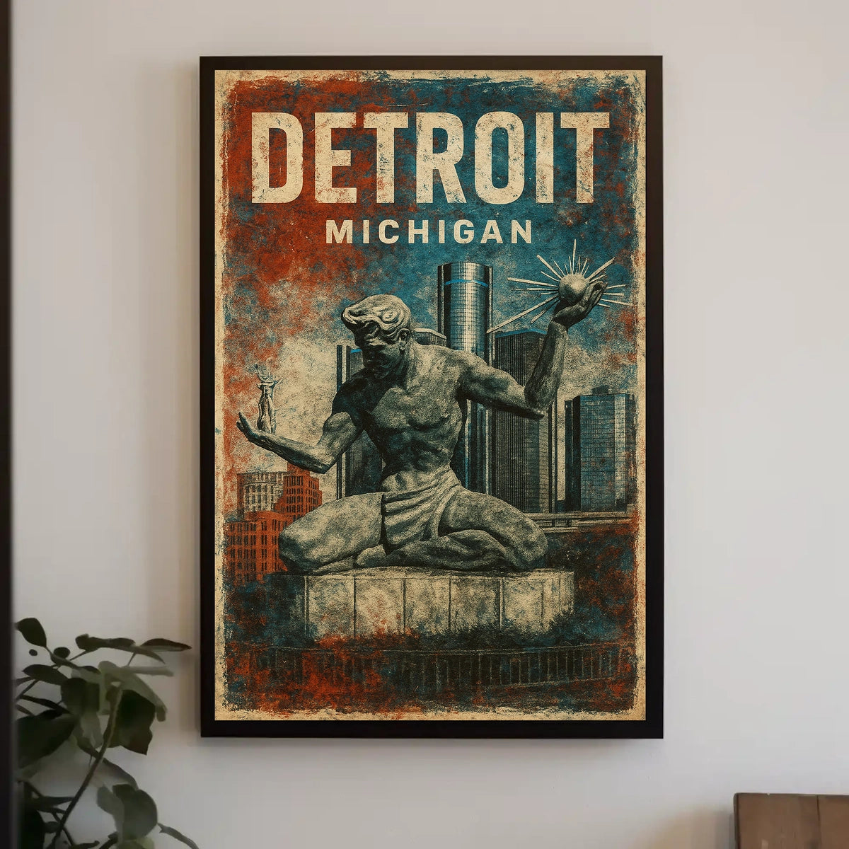 Spirit Of Detroit Poster