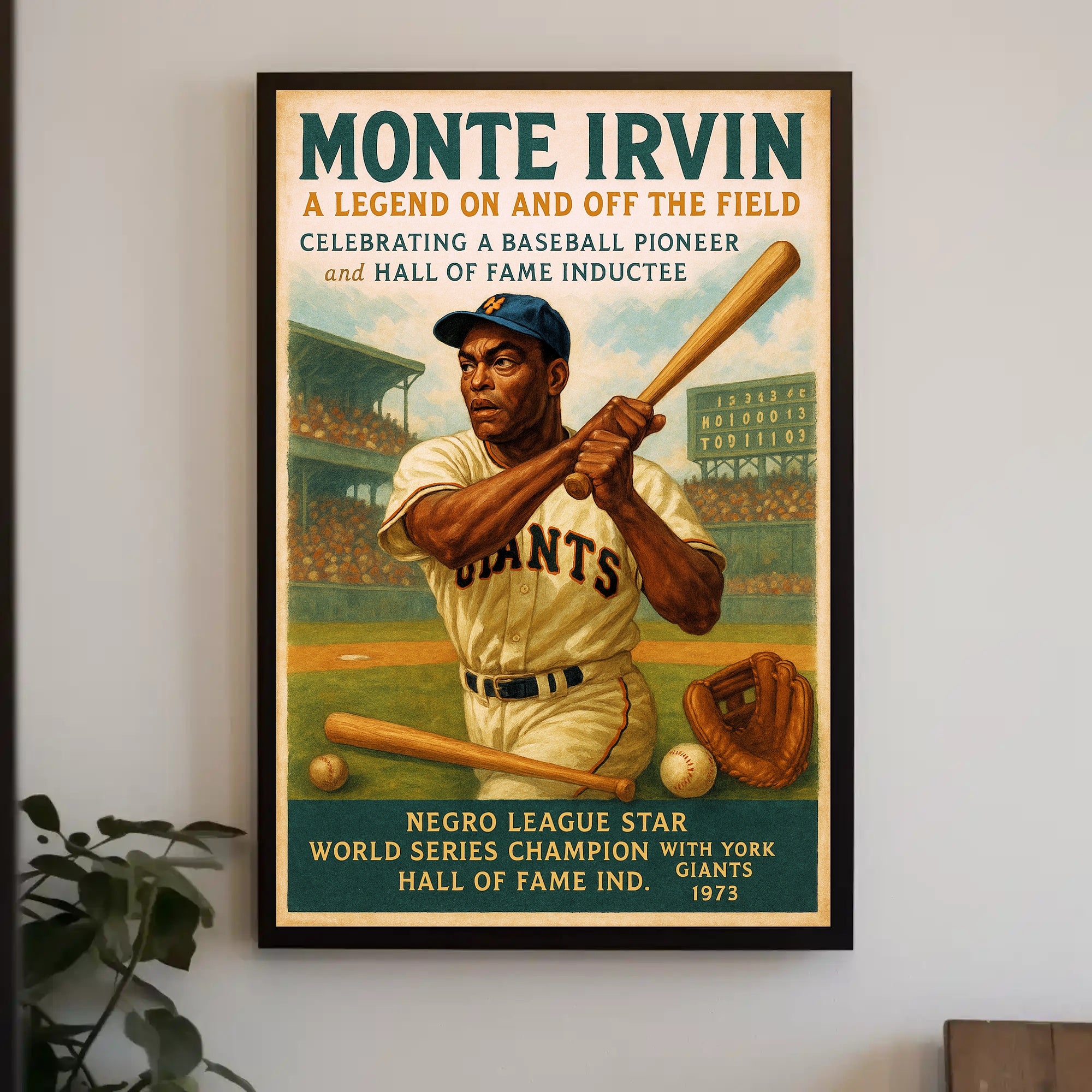 Monte Irvin A Baseball Legend Poster PosterGoat