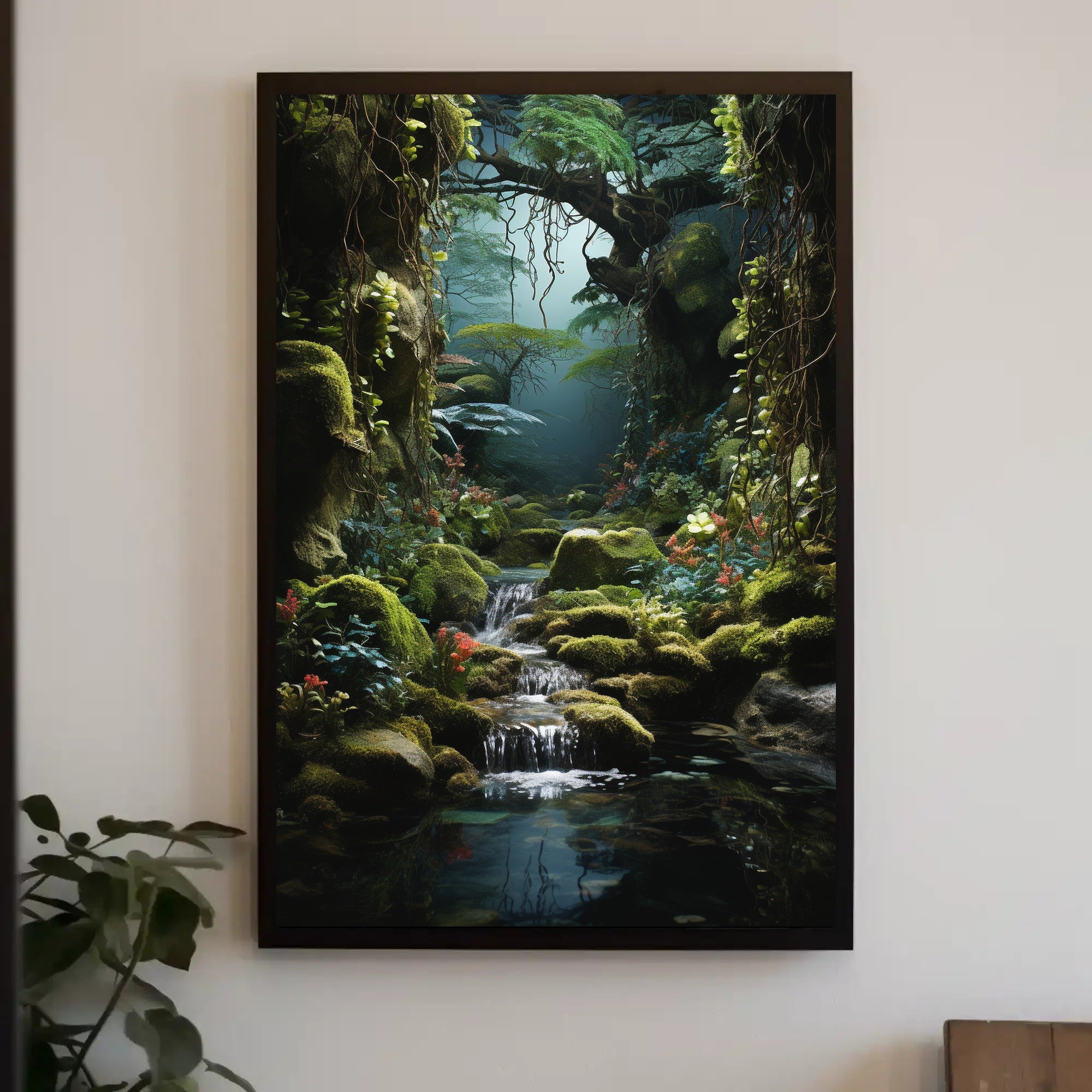 Enchanting Forest Fantasy Art National Park Poster