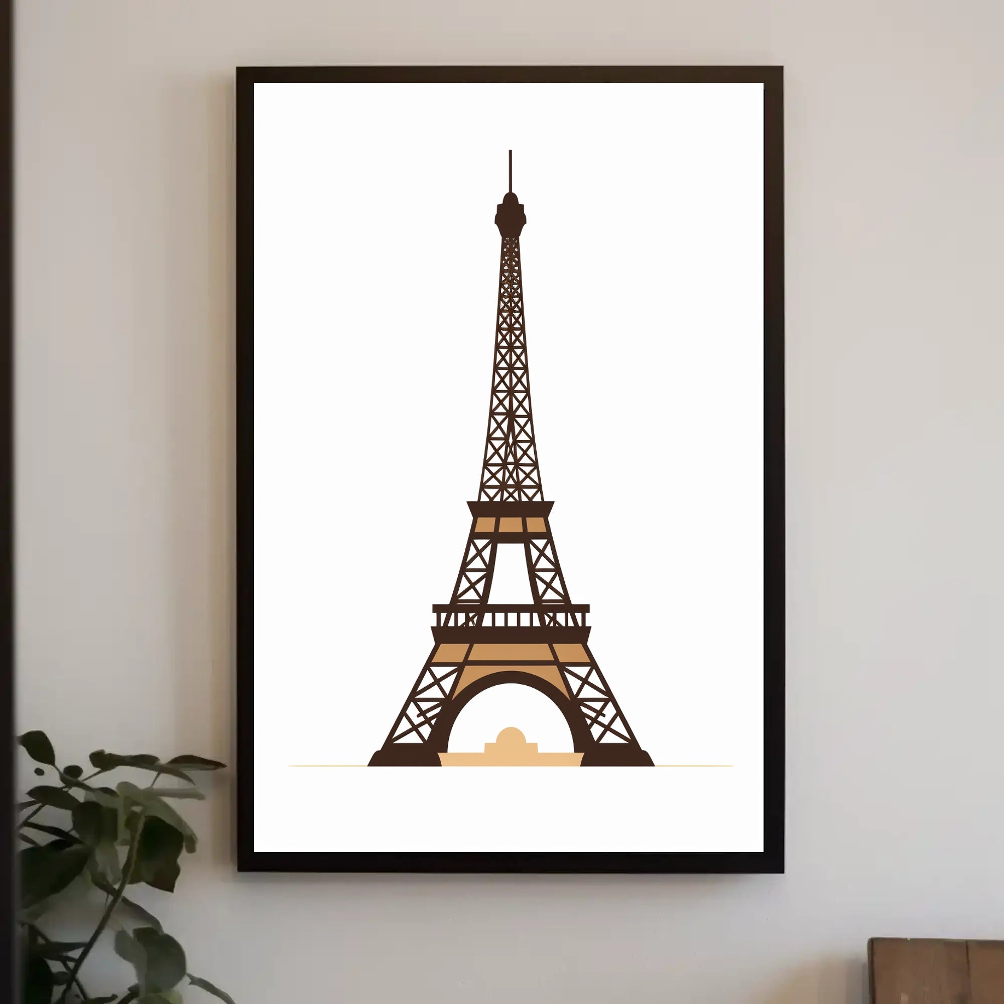 Eiffel Tower Illustration Poster