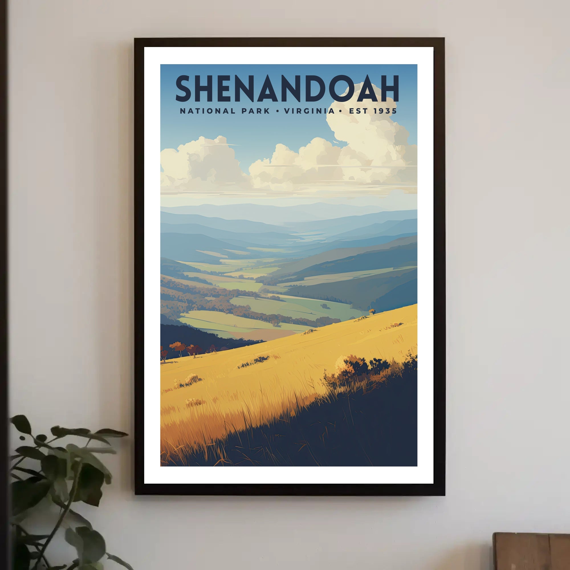 Shenandoah National Park Vintage Poster Print